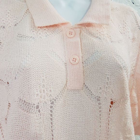 4x$25 Escorpion Baby Pink Knit  Vintage Bloise size 10 M - L - Picture 4 of 12